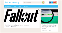 Desktop Screenshot of evilasahobby.com